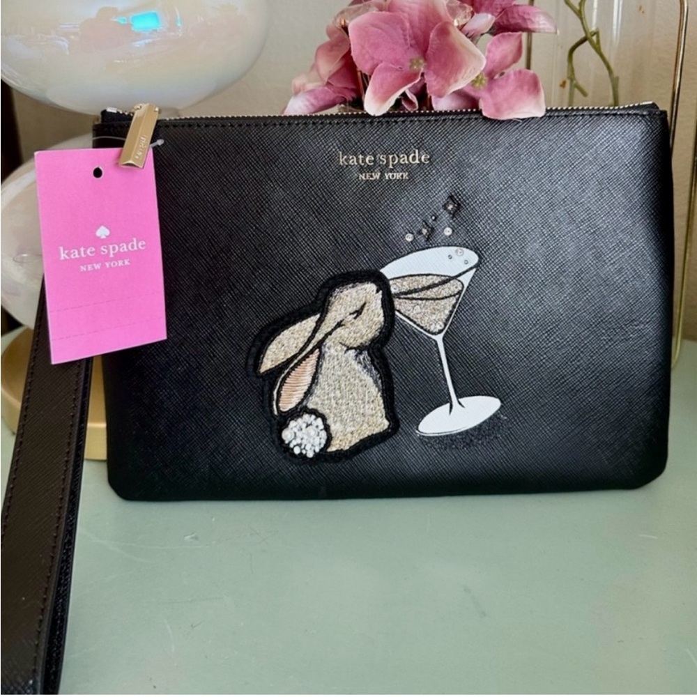 New Kate Spade bun bun Wristlet